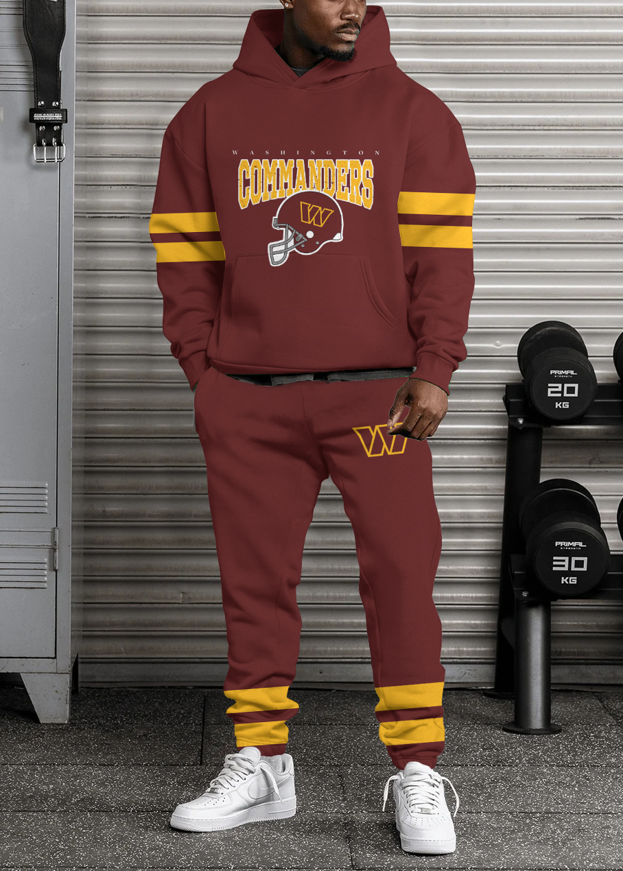 Washington Commanders Pullover Hoodie And Sweatpants Set