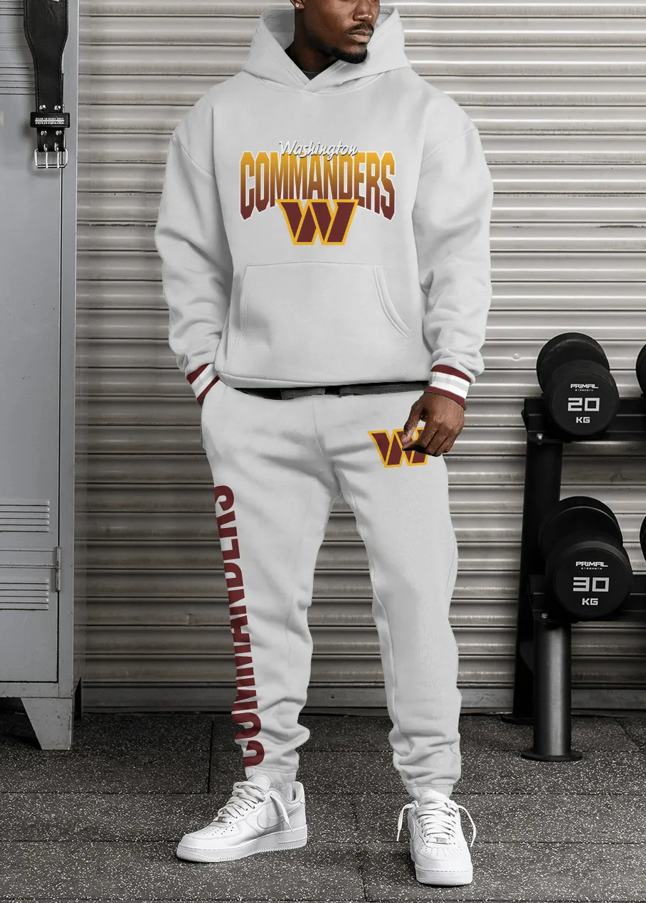 Washington Commanders Pullover Hoodie And Sweatpants Set