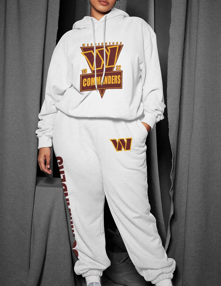 Washington Commanders Pullover Hoodie And Sweatpants Set