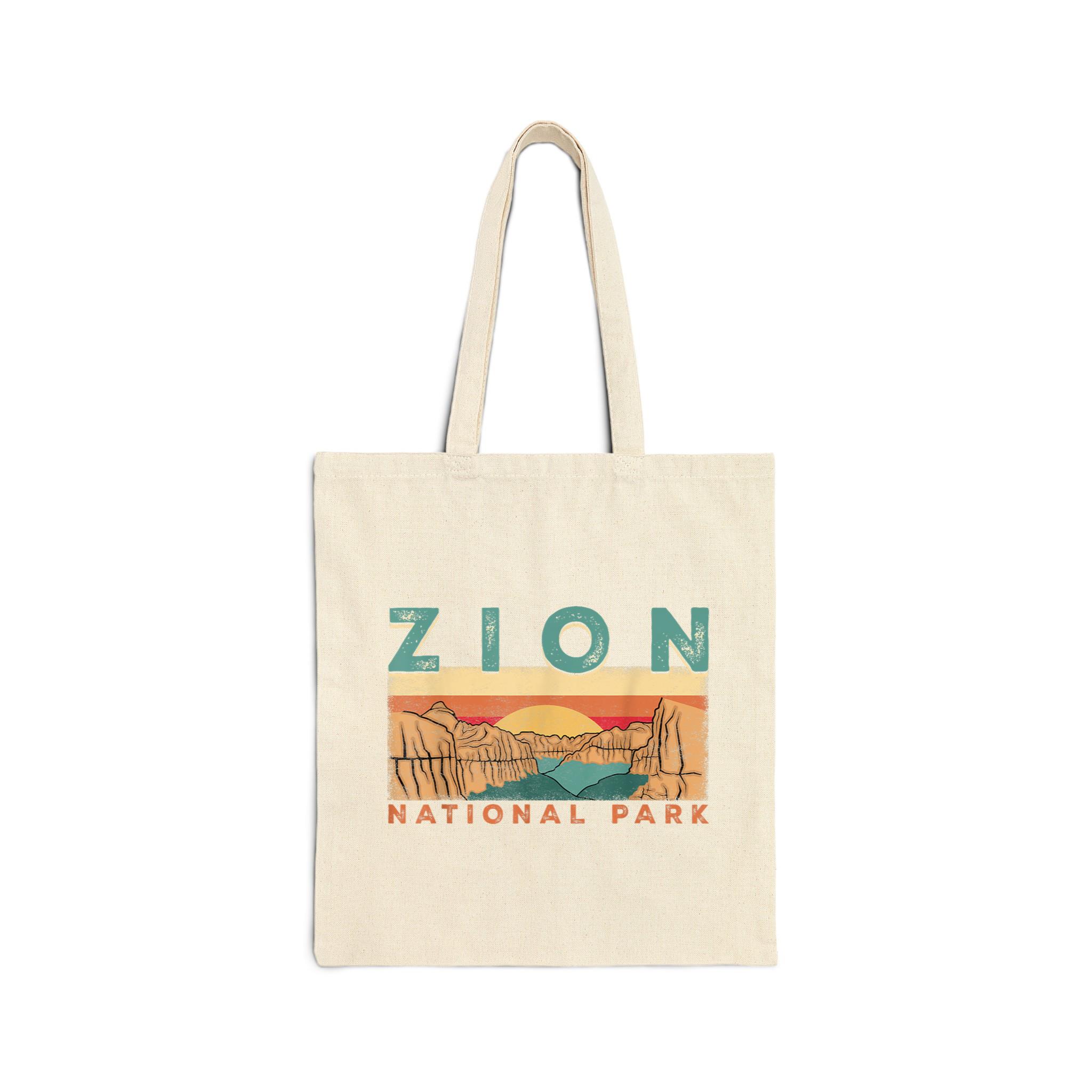 Zion National Park Cotton Canvas Tote Bag 2