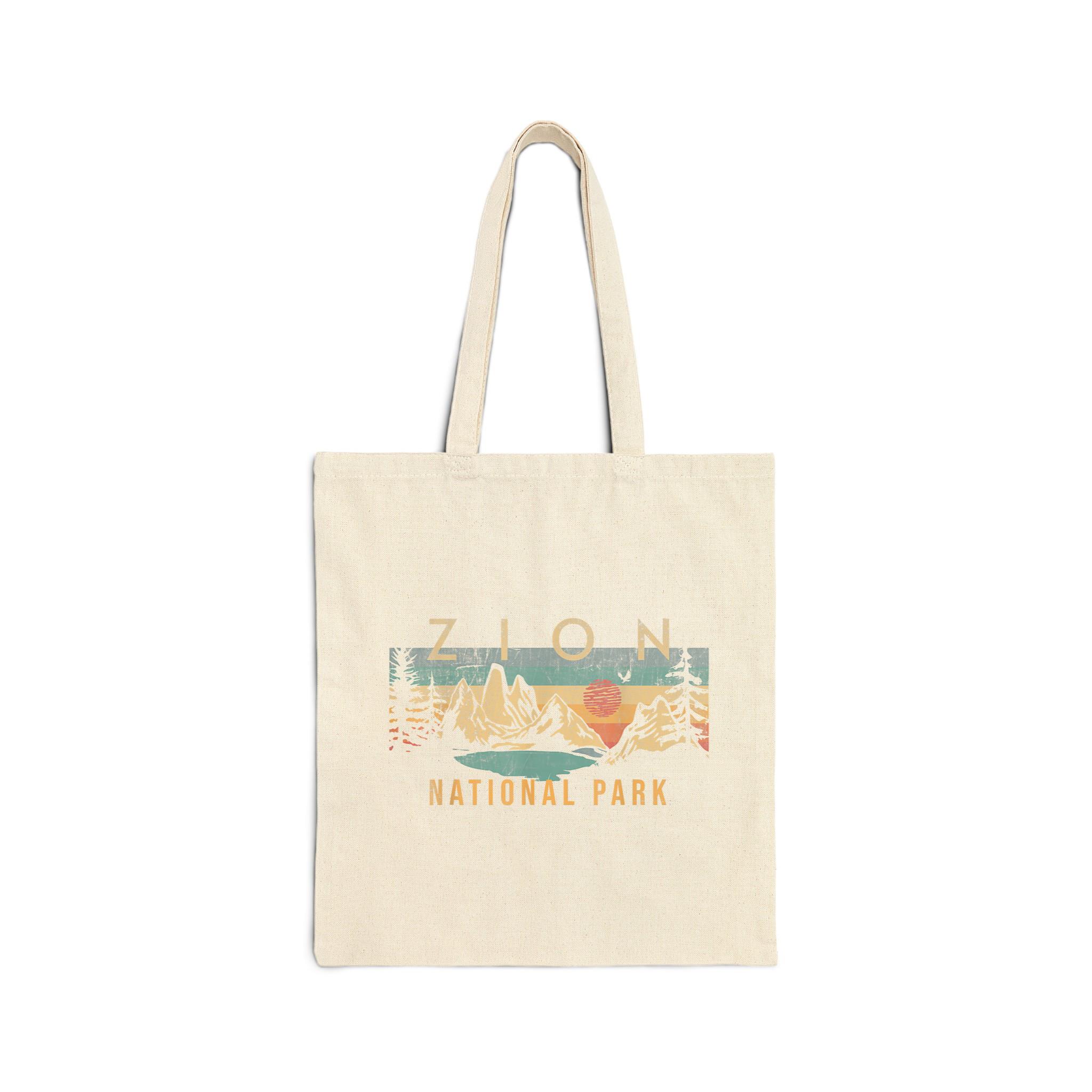 Zion National Park Cotton Canvas Tote Bag 3