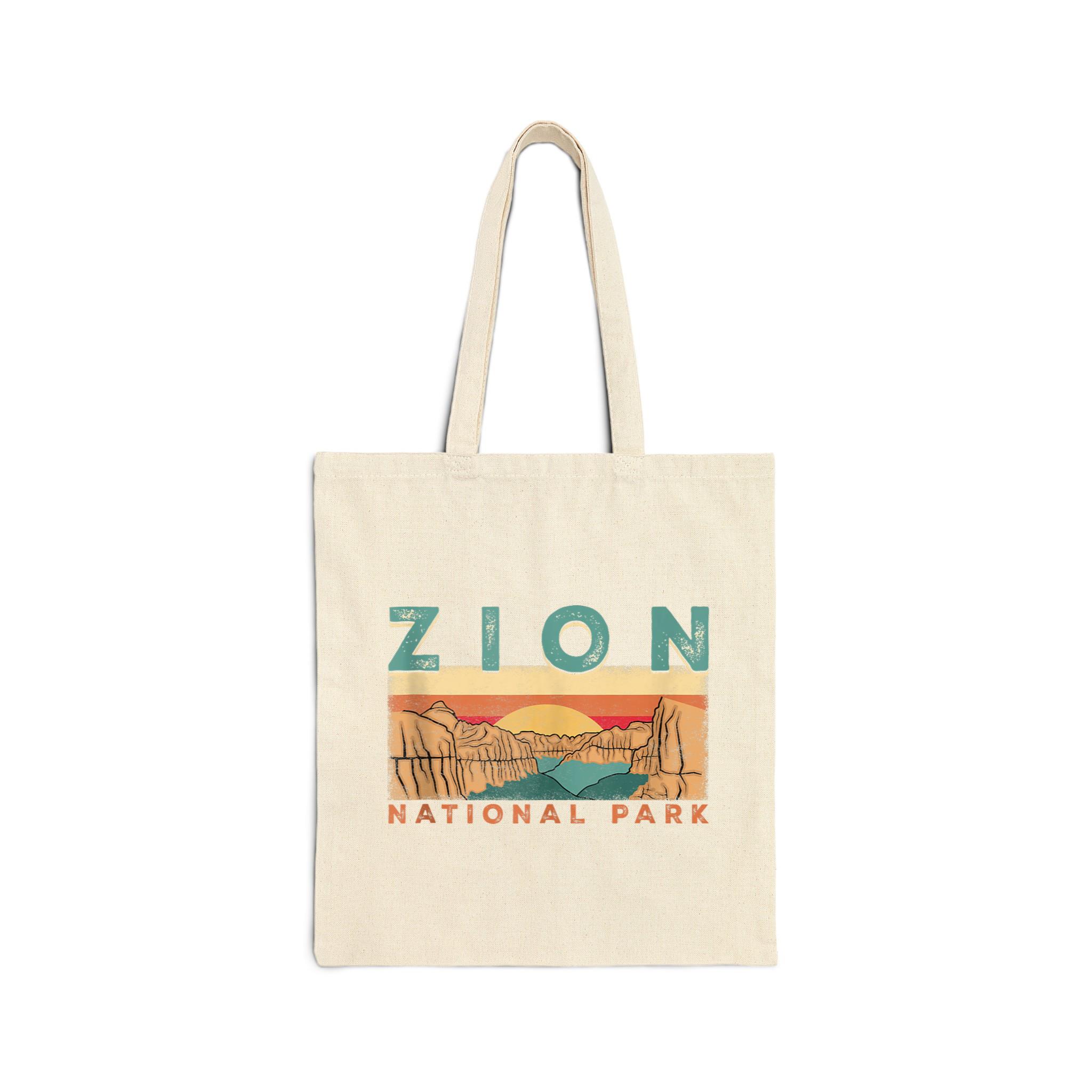 Zion National Park Cotton Canvas Tote Bag 4